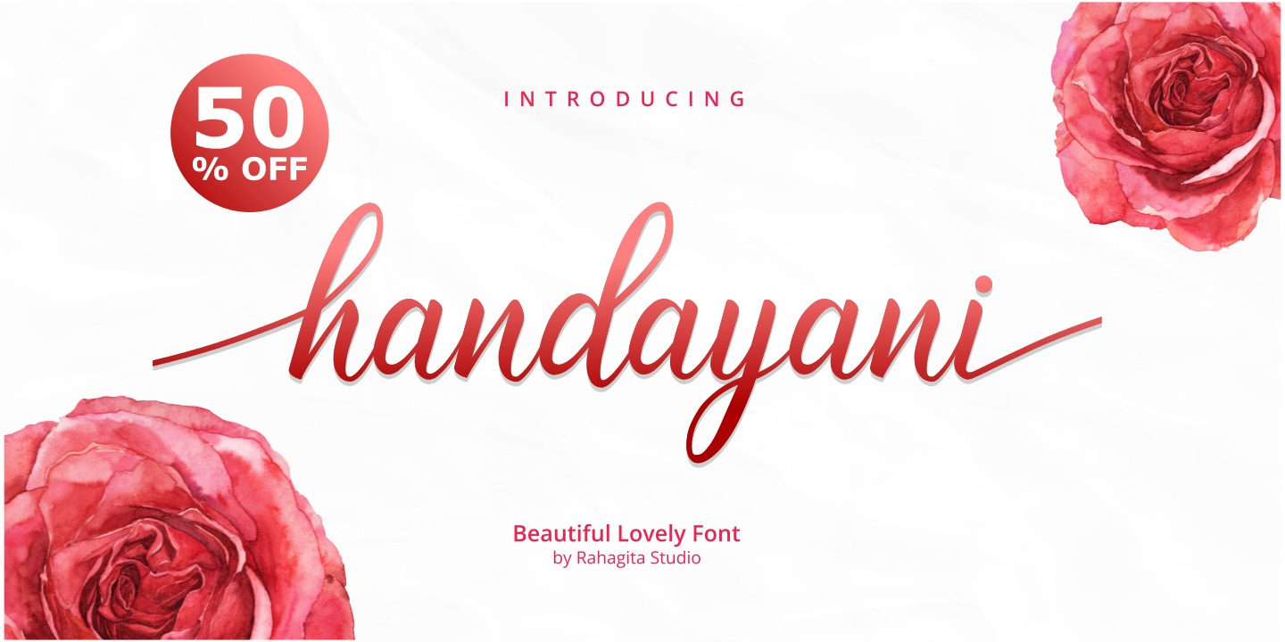 Пример шрифта Handayani #7